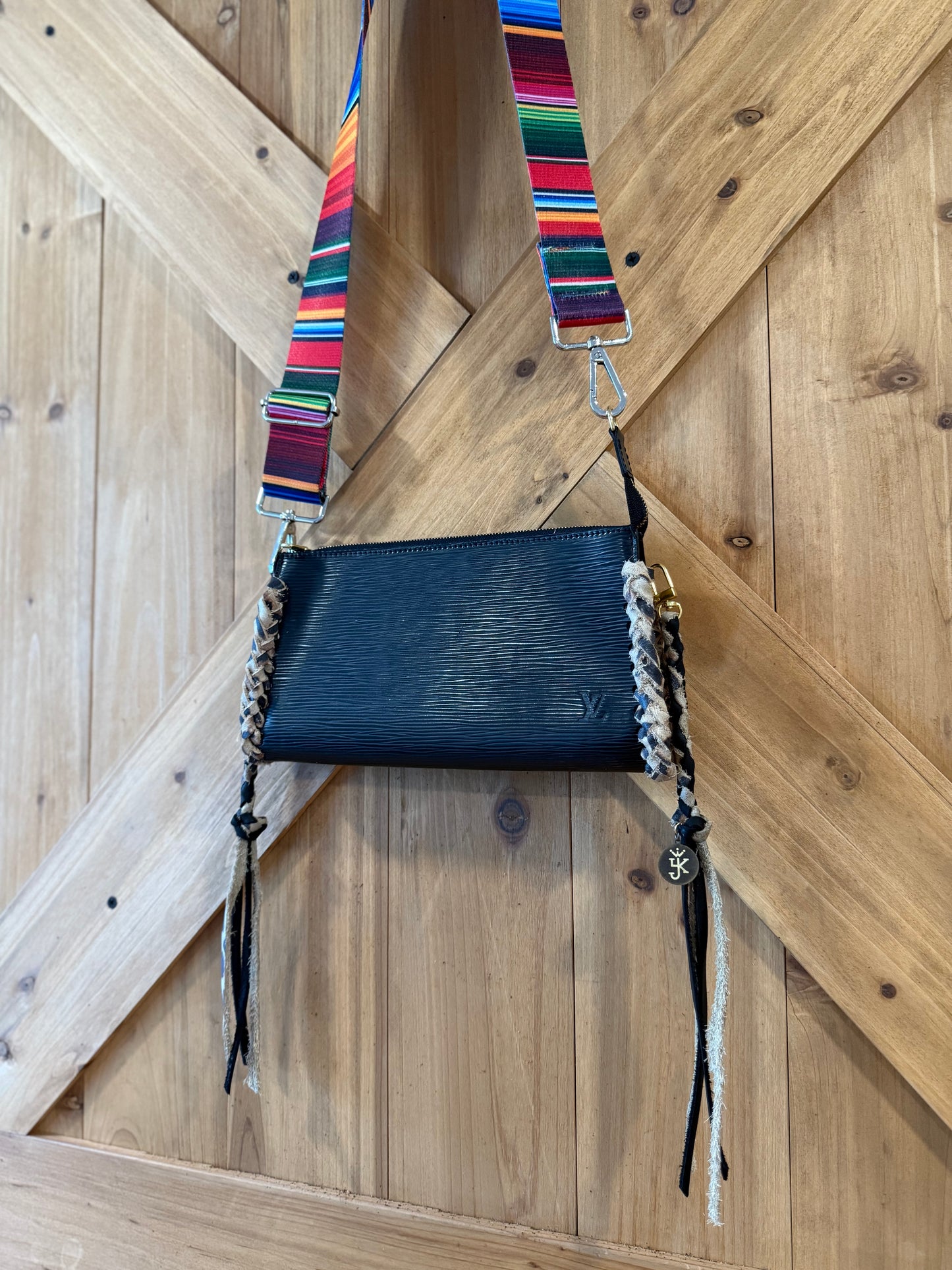 Black Epi Pochette Crossbody