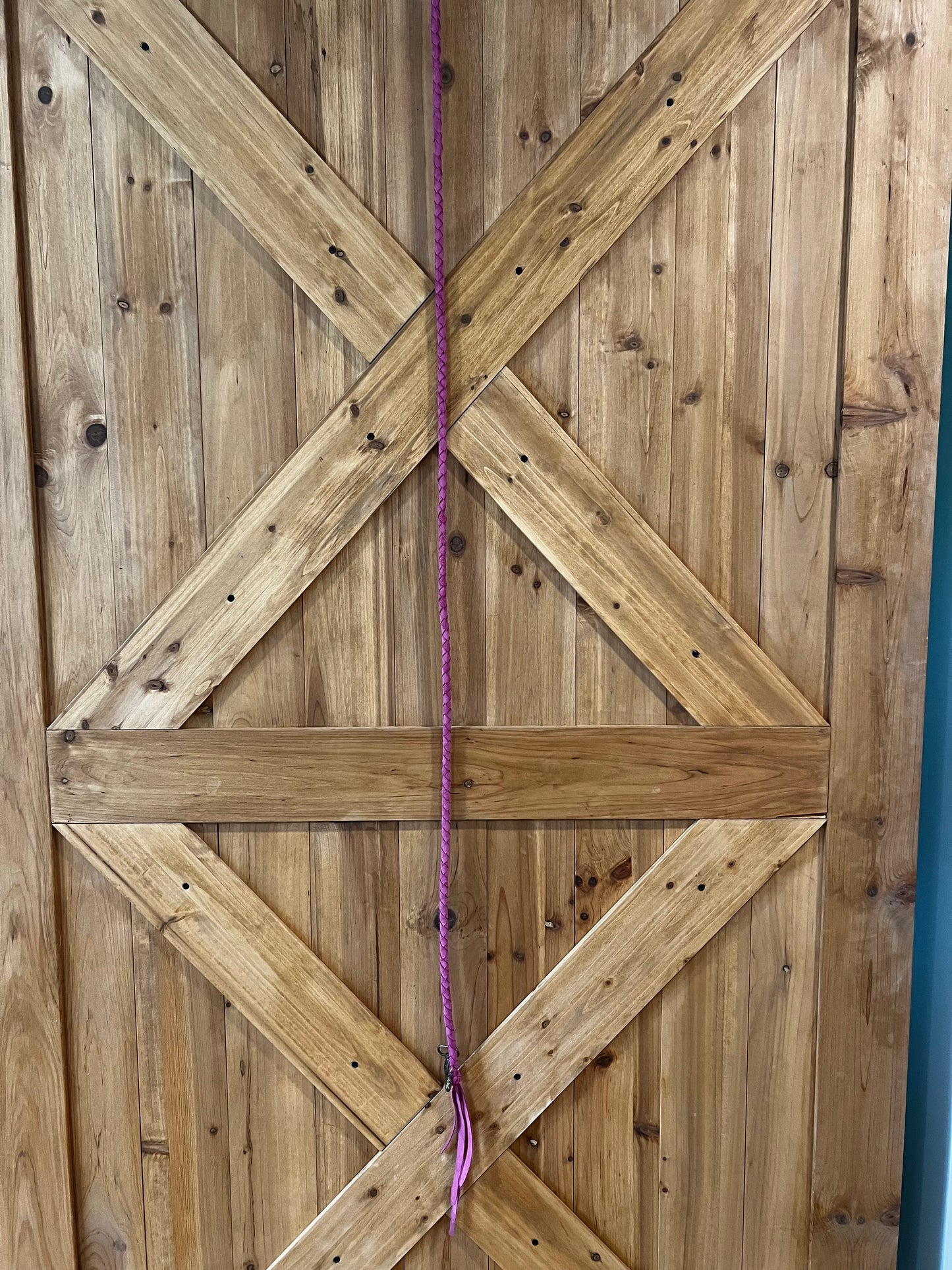 Pink Braided Crossbody Strap