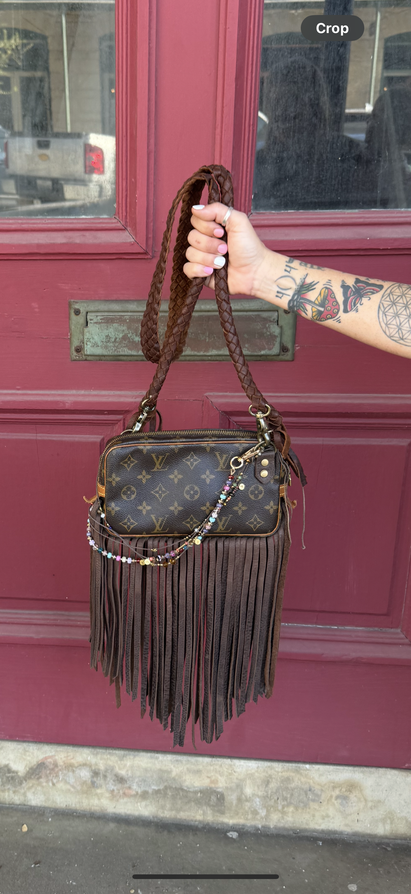 Revamped LV Monogram Pochette Marly Bandouliere Crossbody