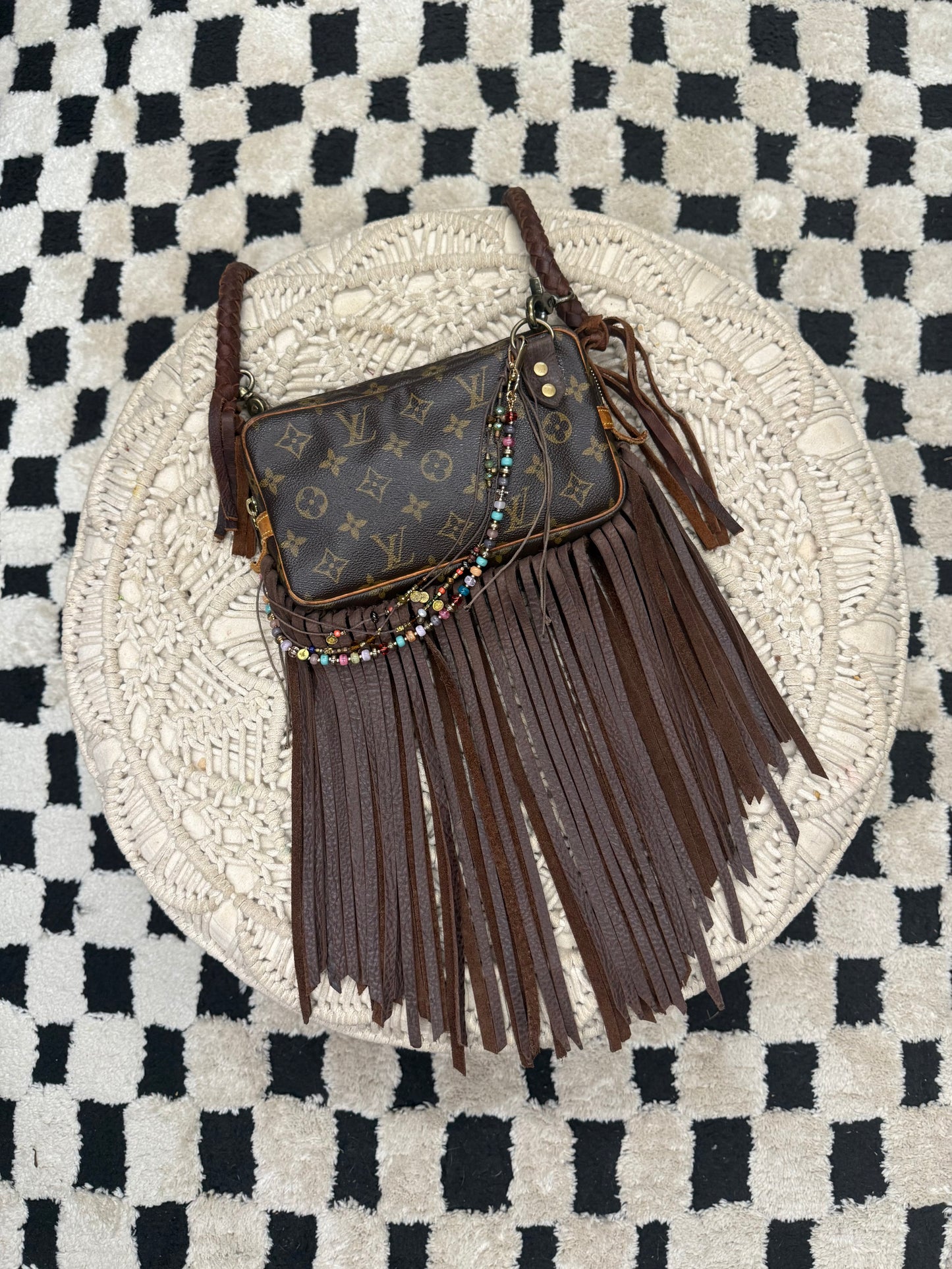 Revamped LV Monogram Pochette Marly Bandouliere Crossbody