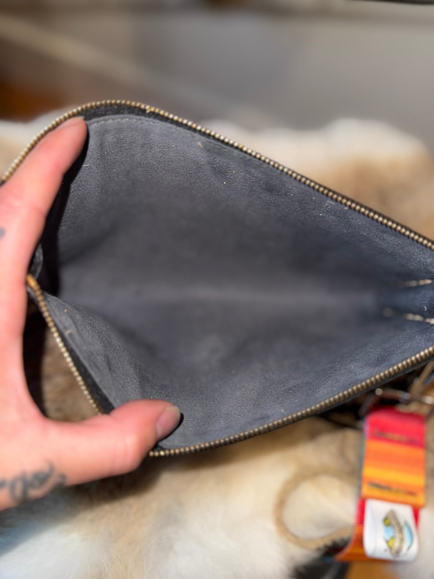 Black Epi Pochette Crossbody