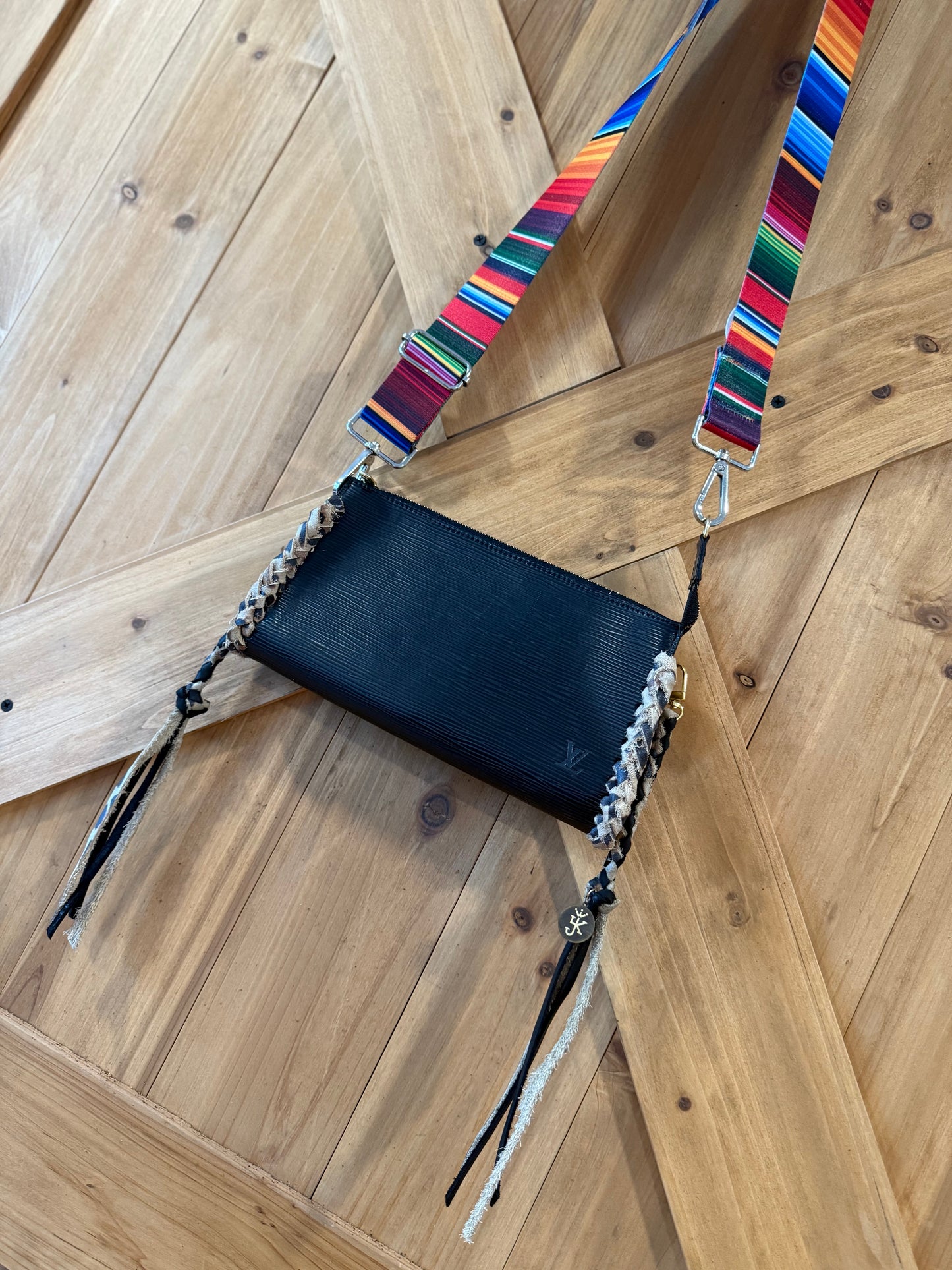 Black Epi Pochette Crossbody