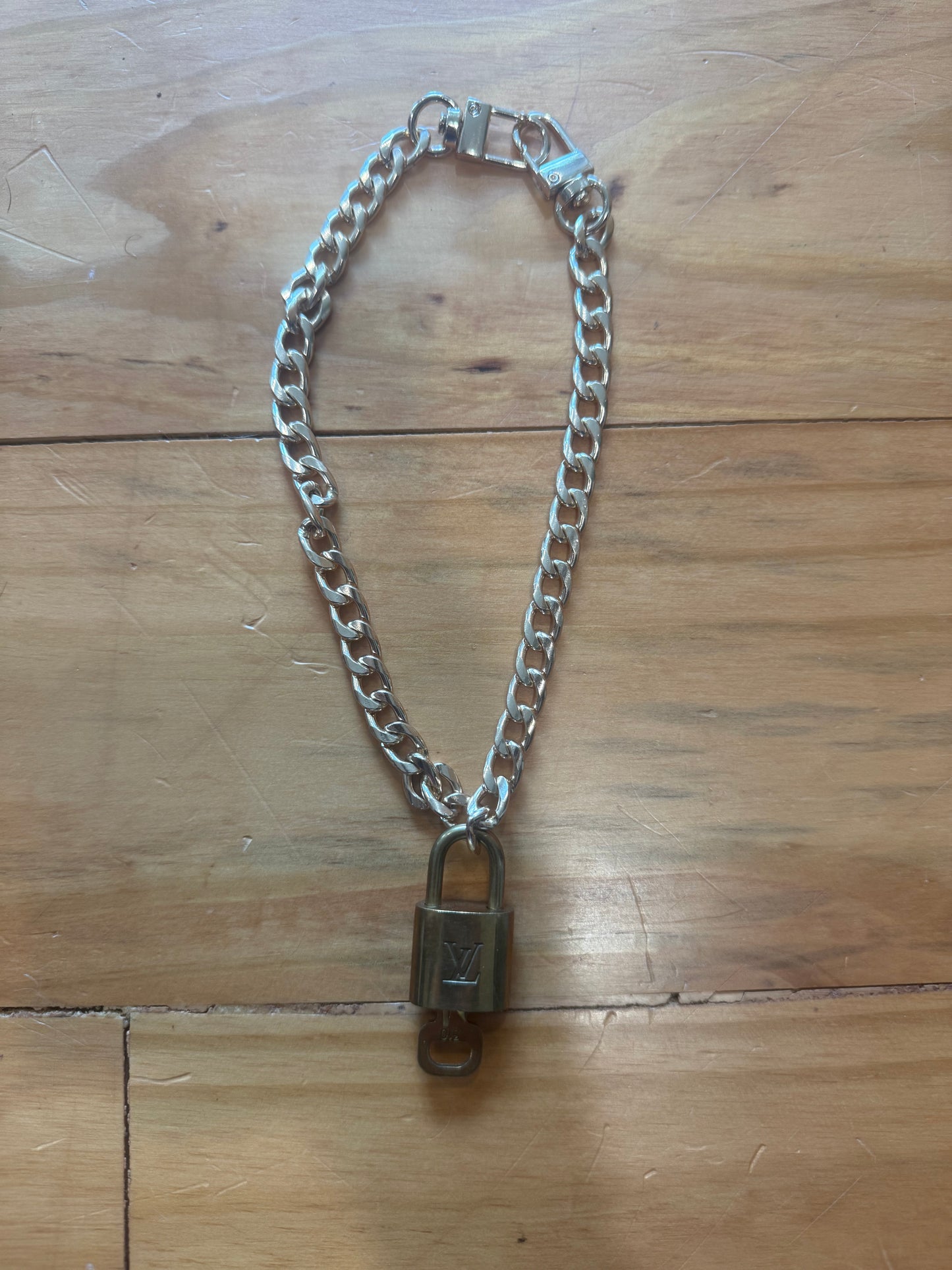 LV Lock & Key Choker Necklace