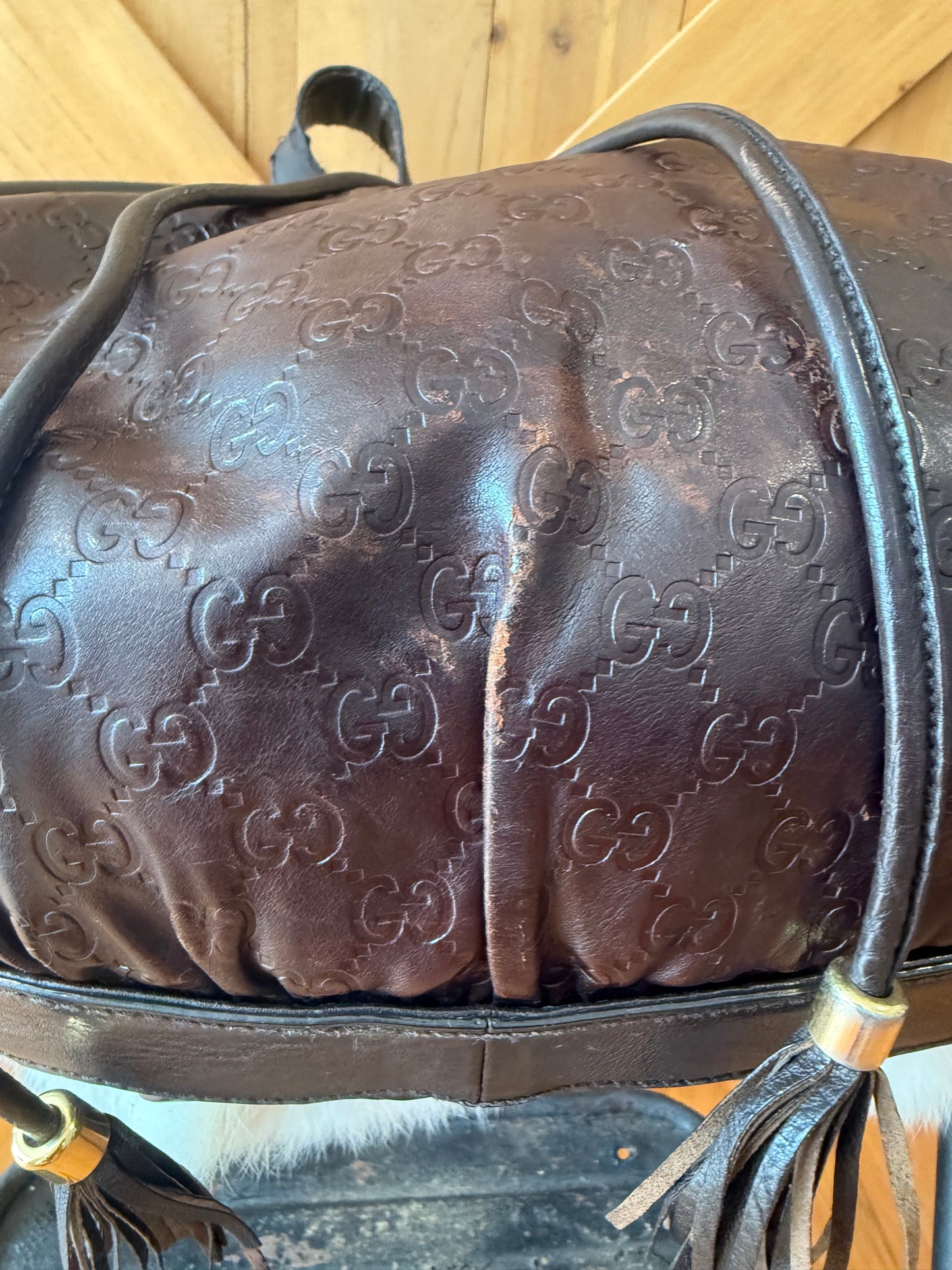GUCCI Medium Guccissima Icon Hobo Tote