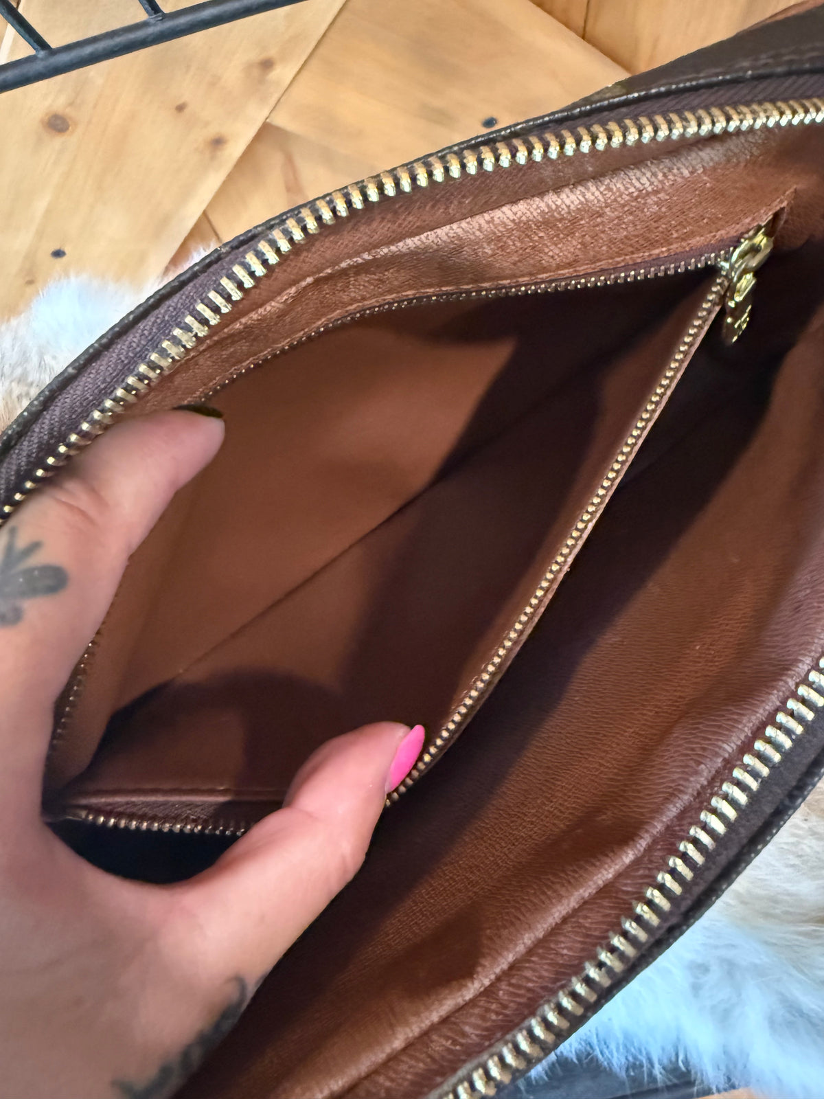 LV Vintage Marly Dragonne Wristlet