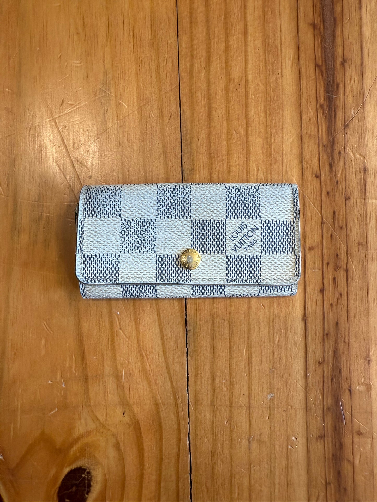 Small Damier Azur 4 Key Cles