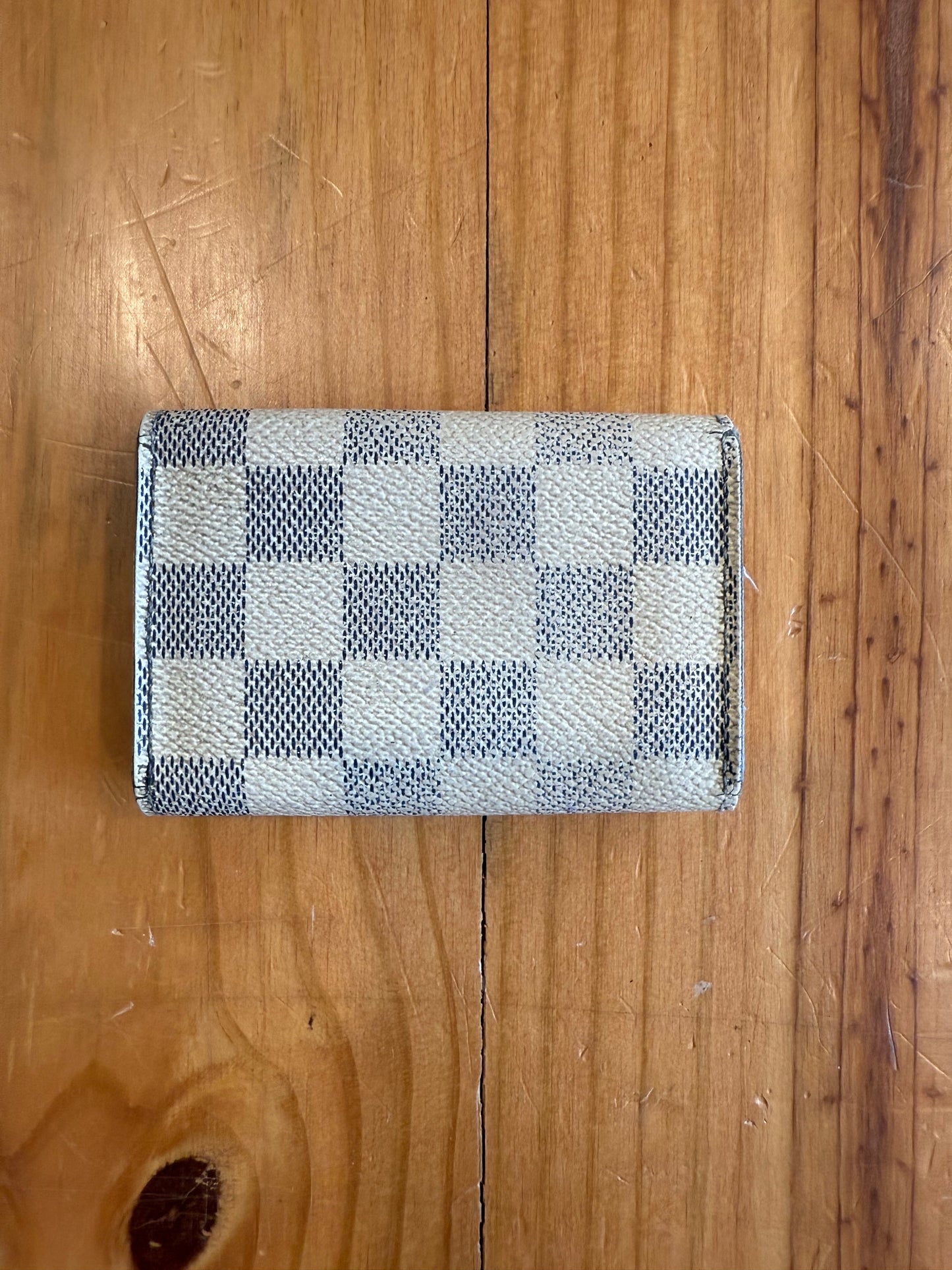 Large Damier Azur 6 key Cles