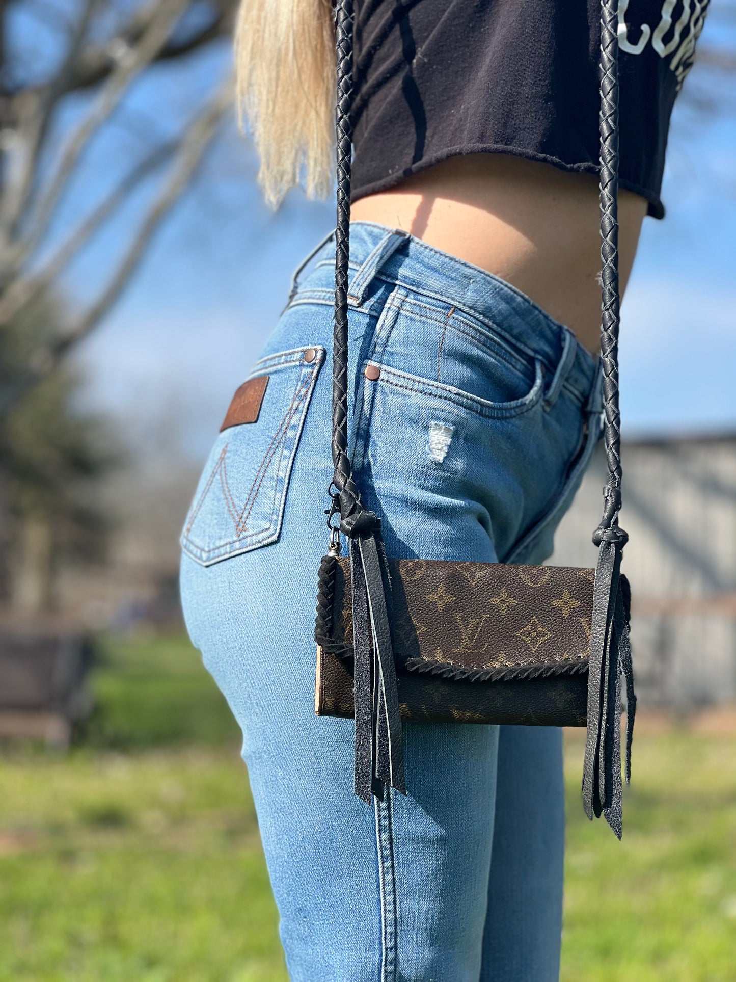 Vintage LV Monogram Wallet Crossbody