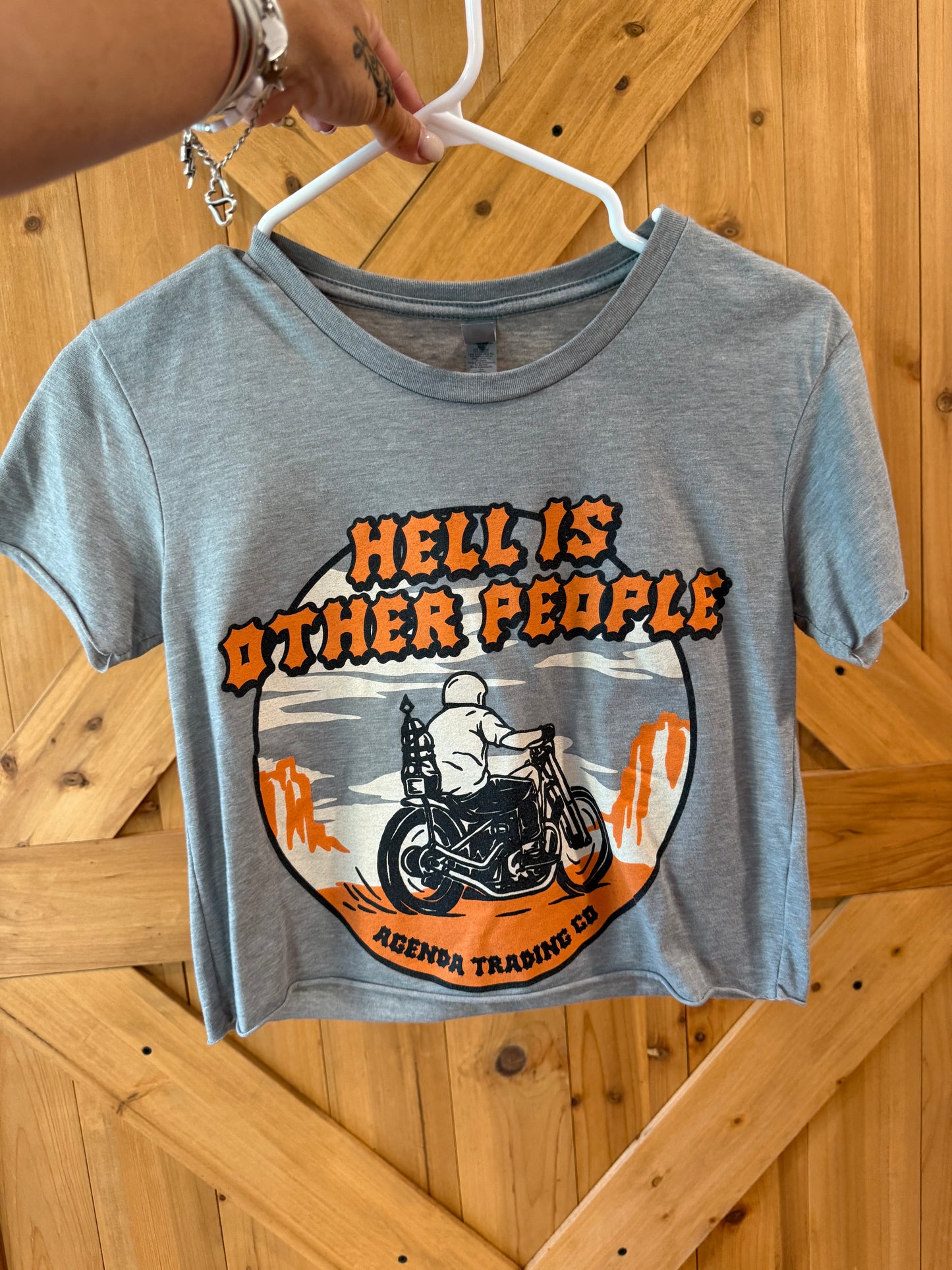 He’ll Is Other People Crop Tee