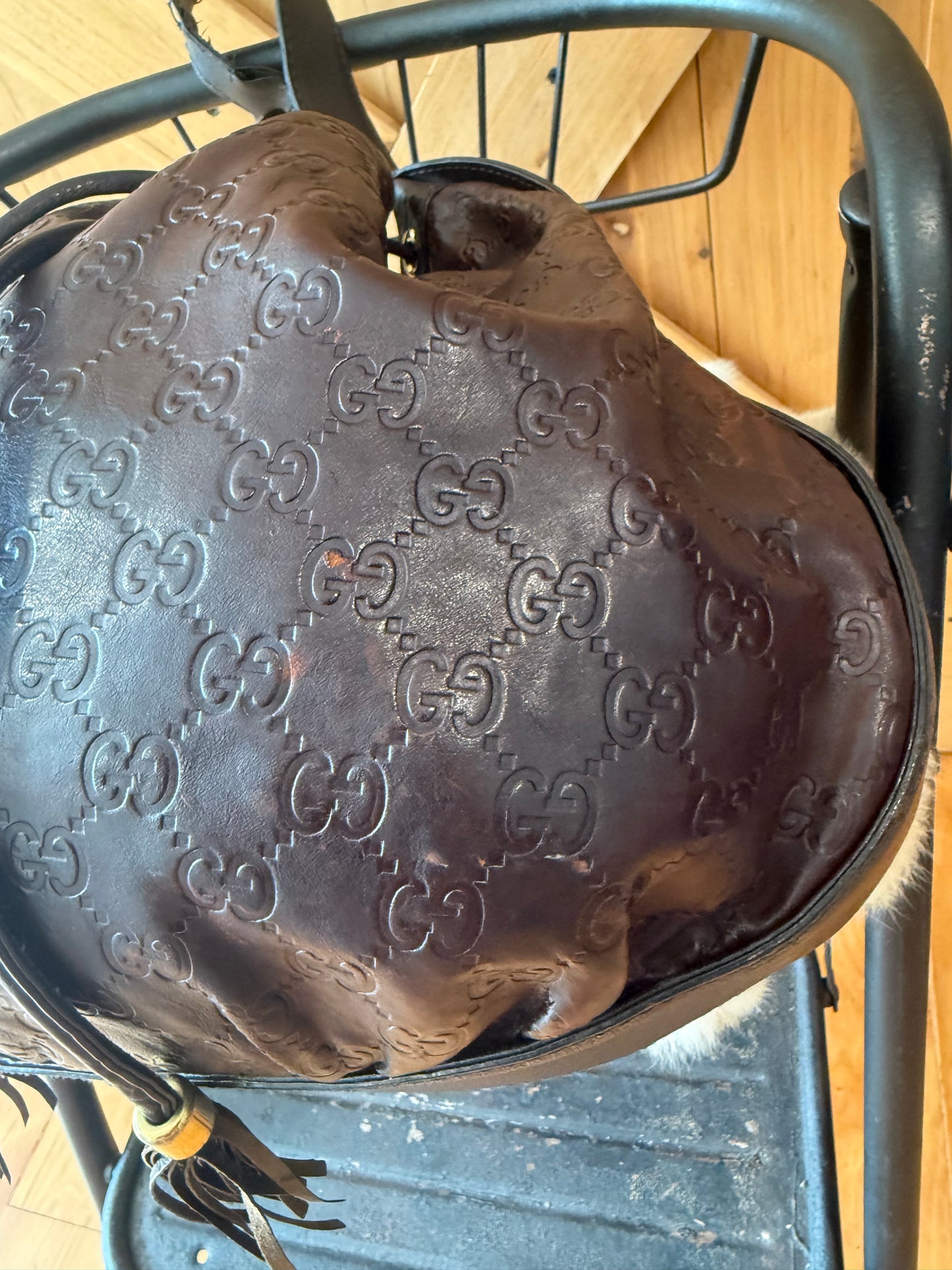 GUCCI Medium Guccissima Icon Hobo Tote