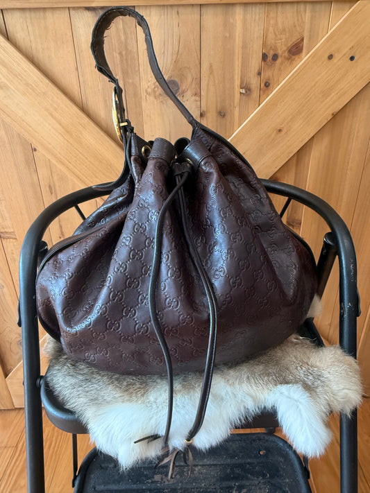 GUCCI Medium Guccissima Icon Hobo Tote